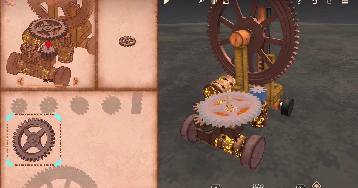 Geareo: Tựa game lắp ráp cơ khí với cơ chế bánh răng chân thực