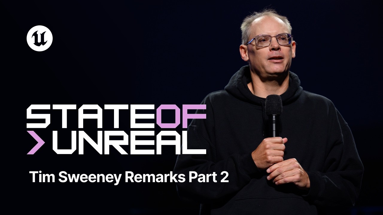Tim Sweeney phát biểu tại Unreal Fest 2026